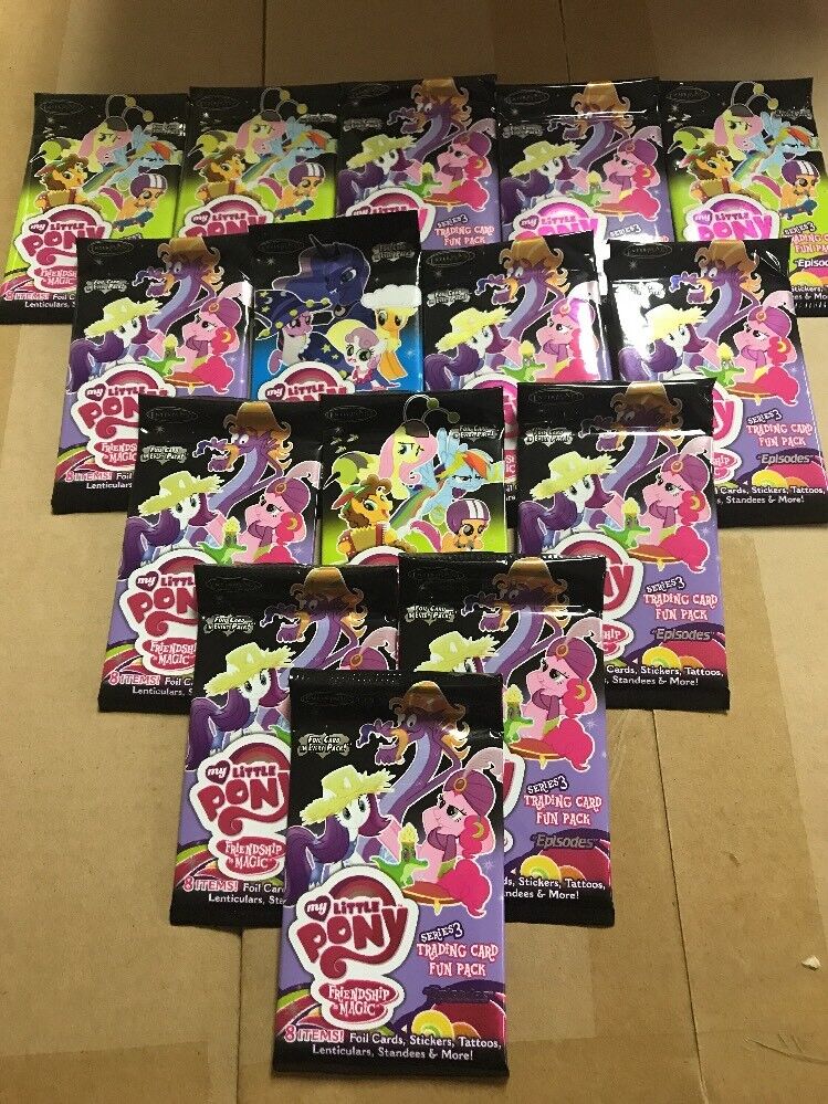 My Little Pony Series 3 Fun Packs, LOT Of 5 Boosters To Collect And Love.