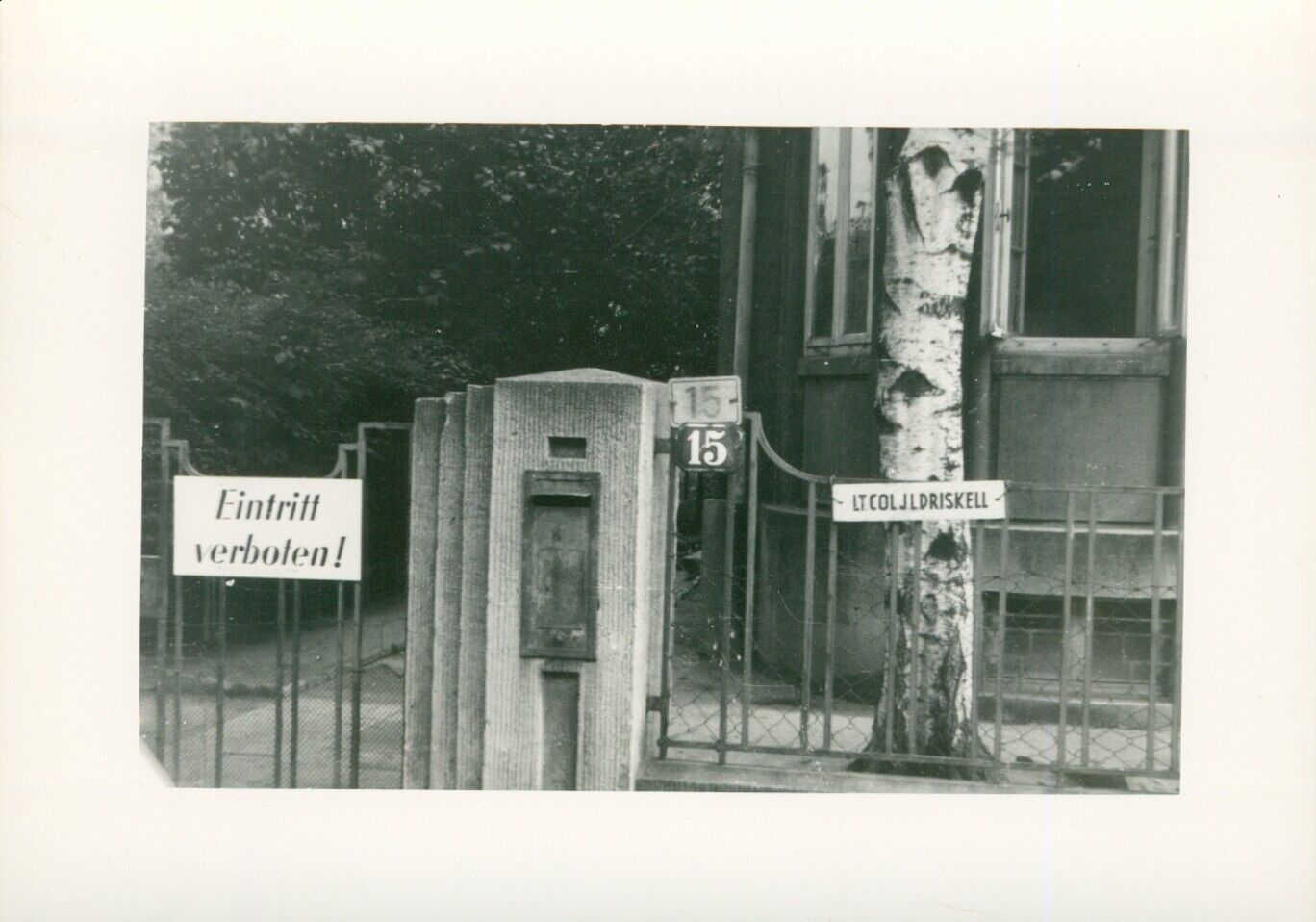 Post WWII GI\'s  Frankfurt Germany Photo #11 Lt Col Joe Driskells house 