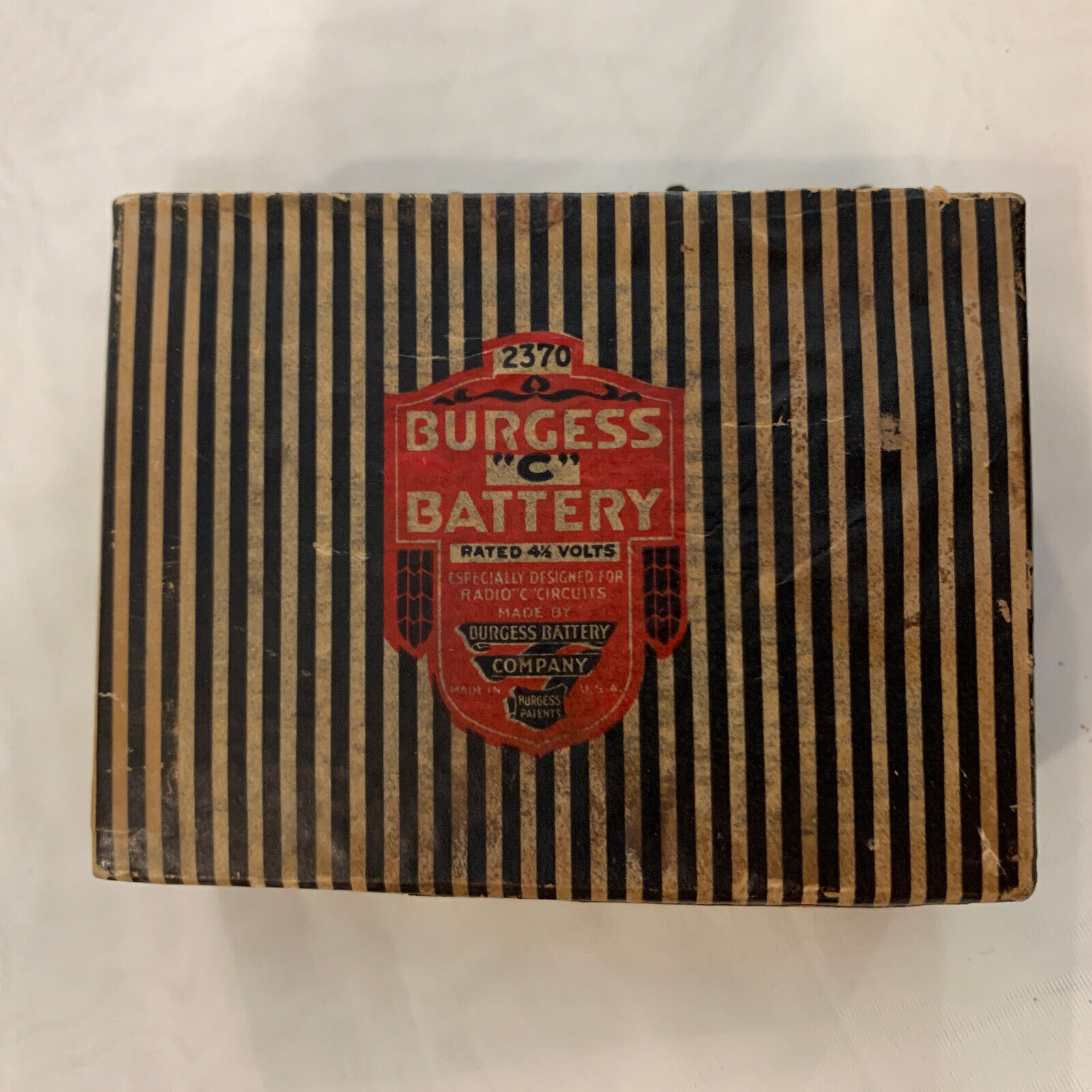 Vintage Antique Radio Burgess Radio Battery Radio Parts