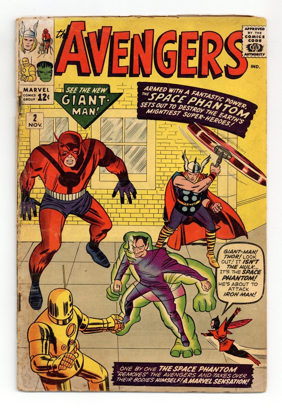 Avengers #2 GD 2.0 1963