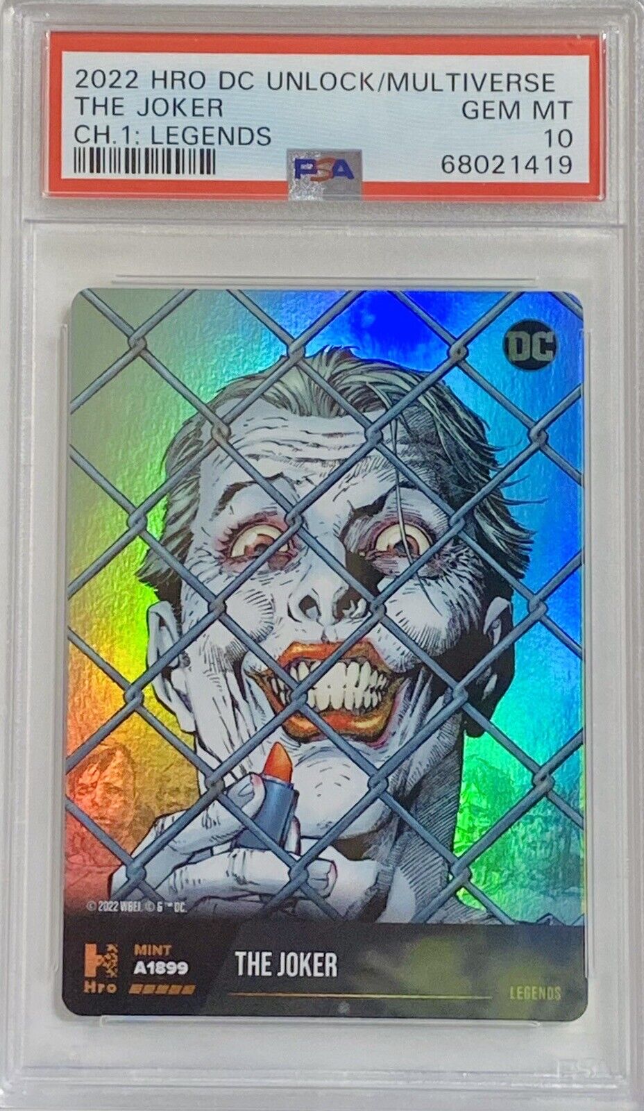 2022 DC Joker Chapter 1: Legends - PSA 10 Gem Mint - (Physical Card Only)
