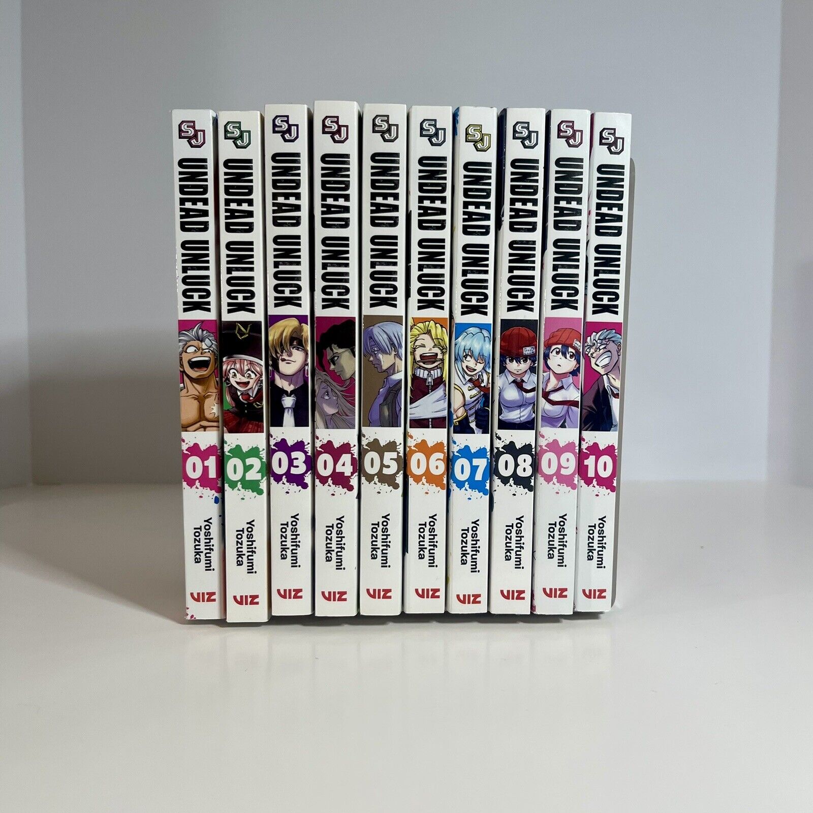 Undead Unluck Manga Lot Vol  1-10 English Viz Shonen Jump Series