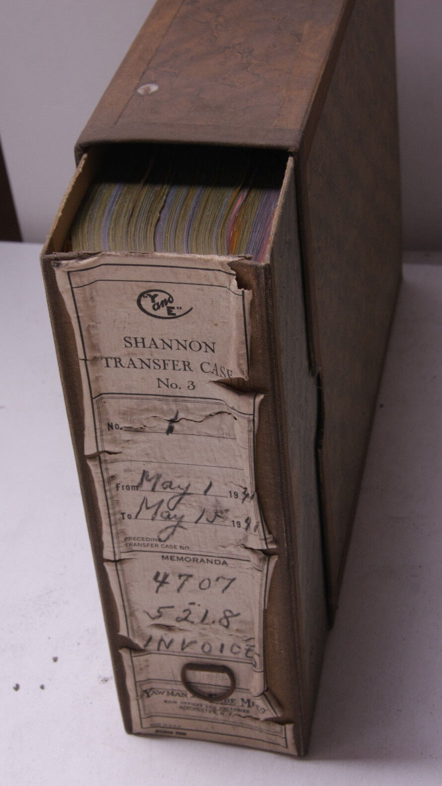 1941 Lamson Goodnow Shannon Transfer Case Yawman Erbe Invoices Duplicates F1H