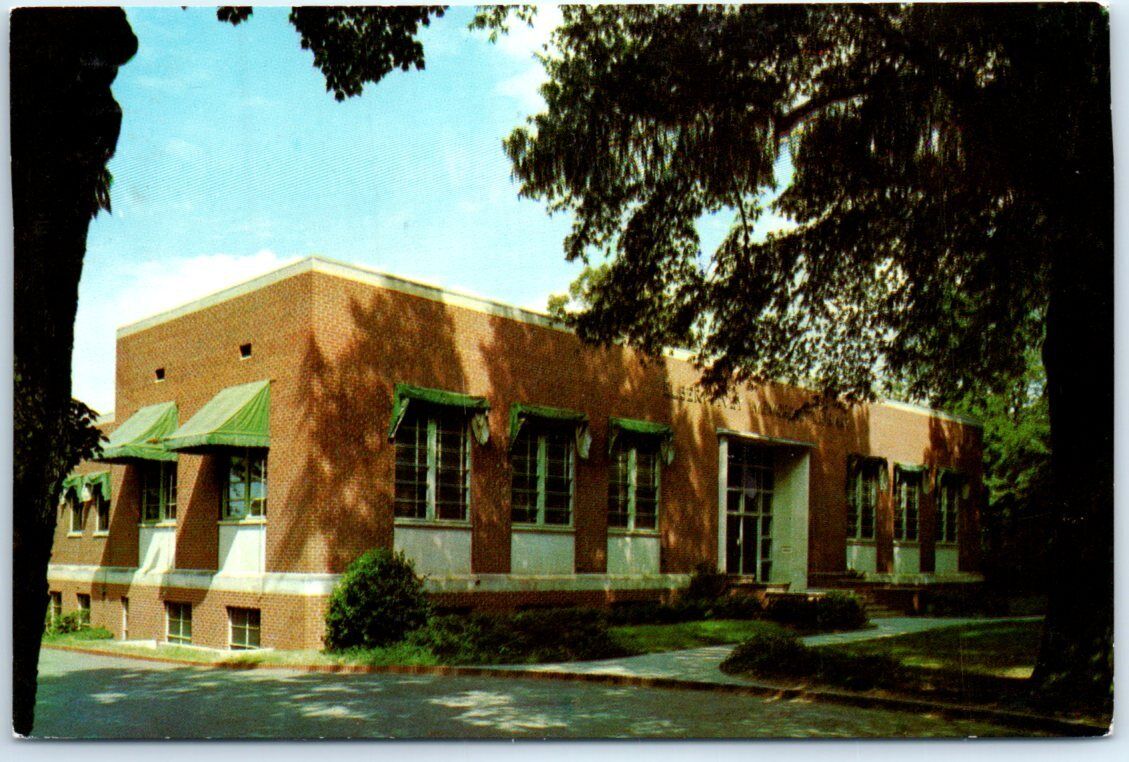 Postcard - Elbert Ivey Memorial Library, Hickory, North Carolina