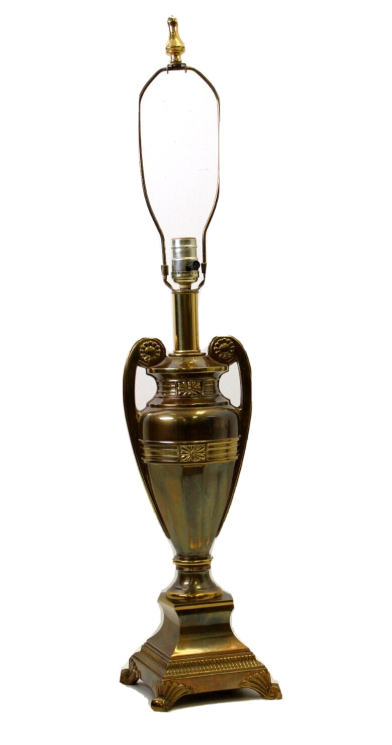 Vintage Berman Brass Urn Style Table Lamp 1995 Model 3043 Brass Table Lamp