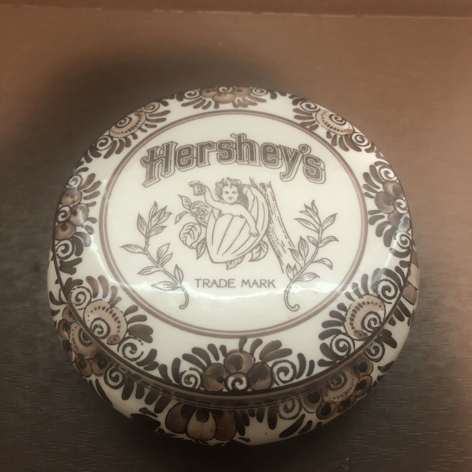 Vintage Hershey’s Lidded Ceramic Trinket Dish