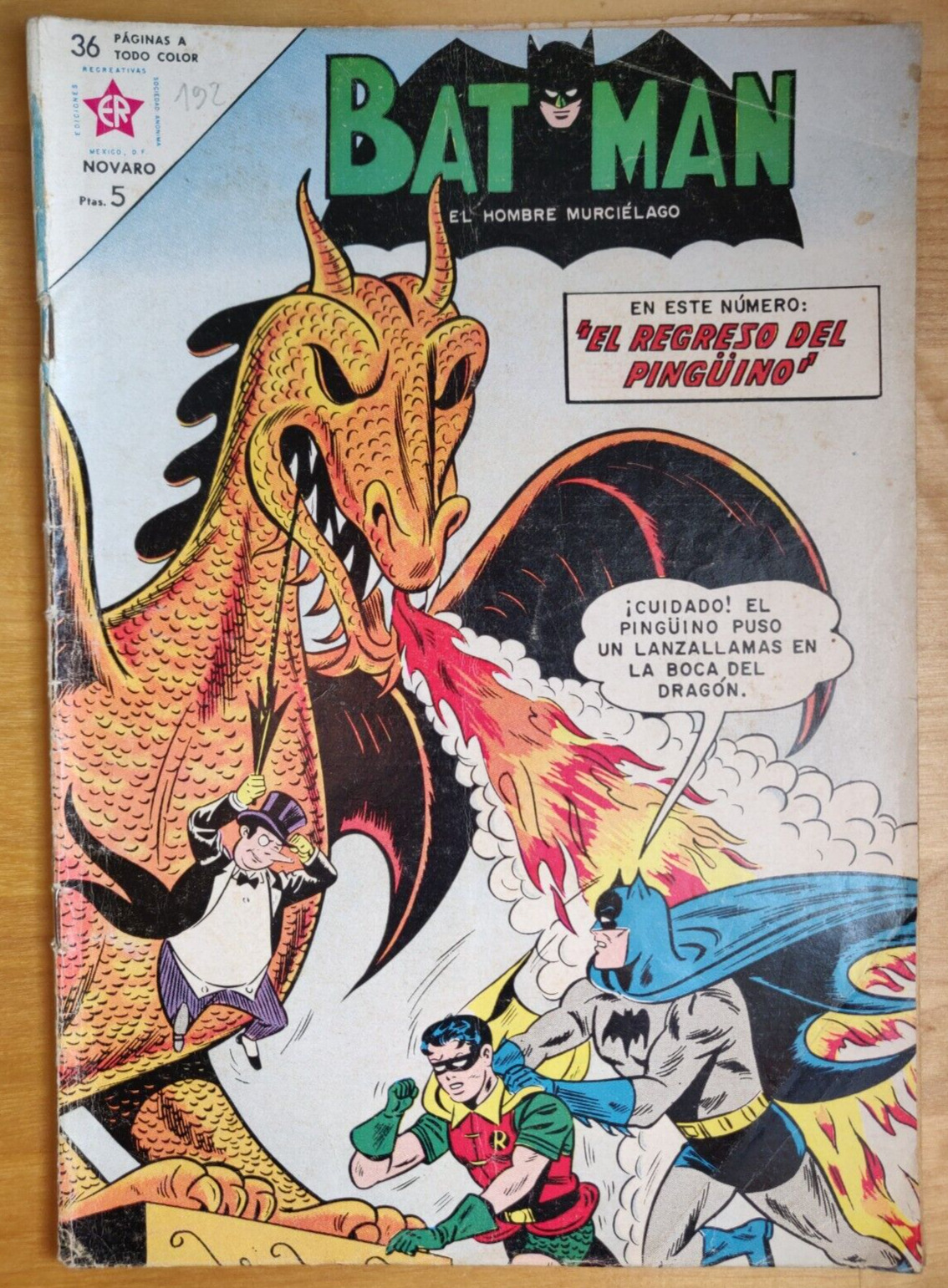 Batman #155 - Spanish Mexican Ed. - 1st Silver Age App Penguin Key Foreign