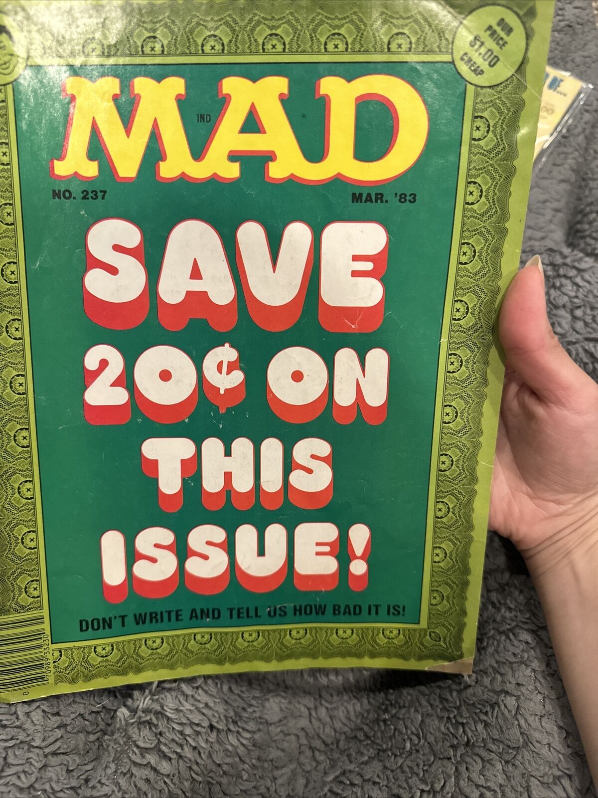 Mad Magazine No. 237 March 1983 NM ANNE GAINES FILE COPY Poltergeist Jack Davis