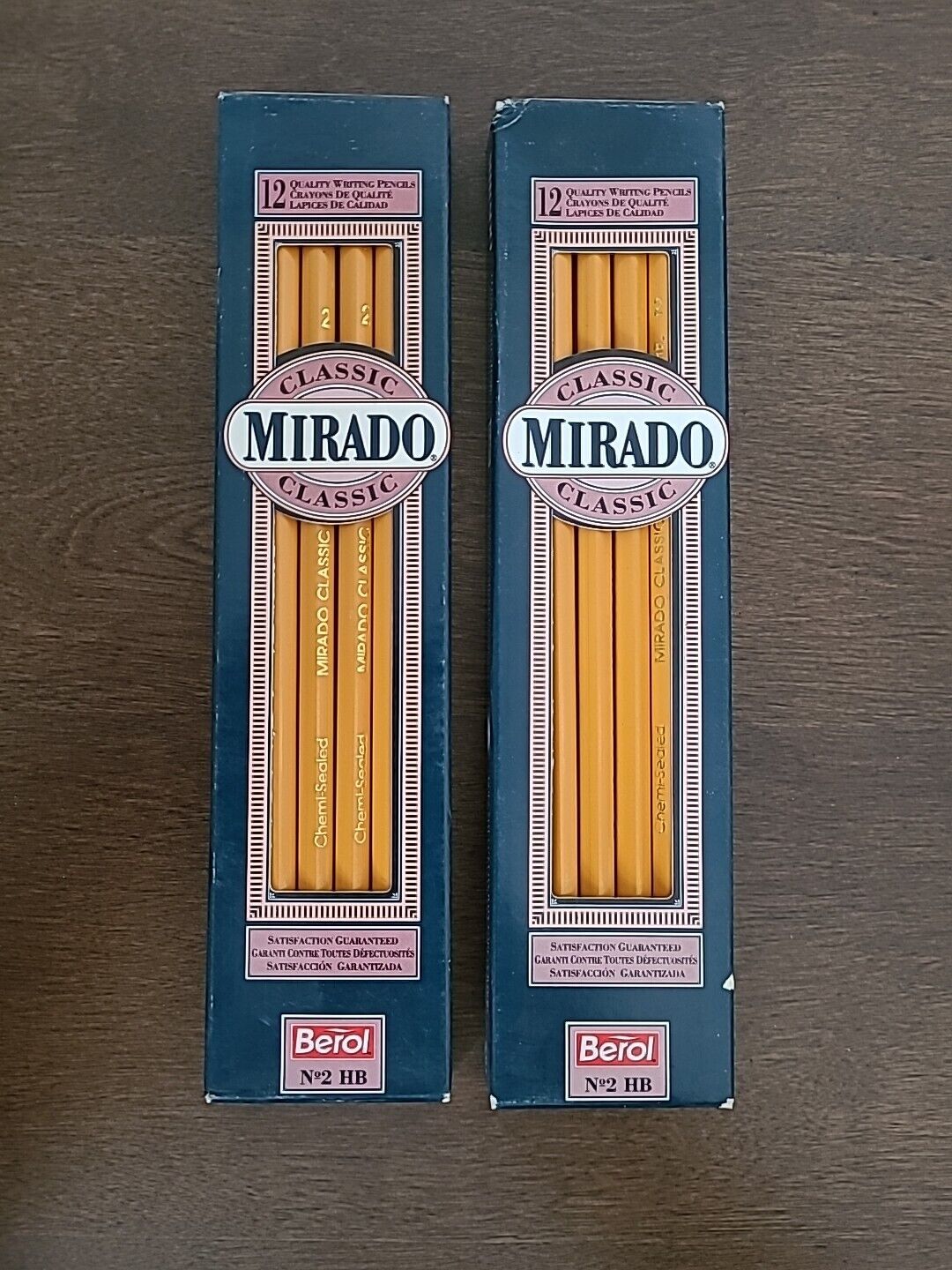 NOS Berol Mirado Classic Wooden Pencils, #2 HB, Two Dozens, 1993