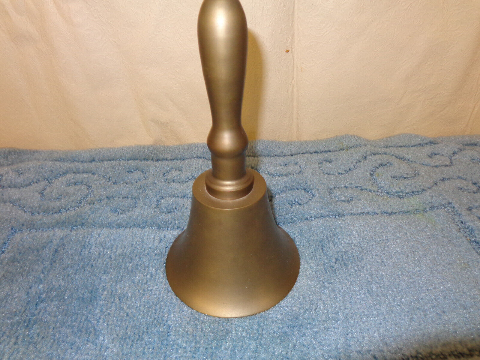 Vintage Large Hand Held Country School, Dinner Brass Type Bell