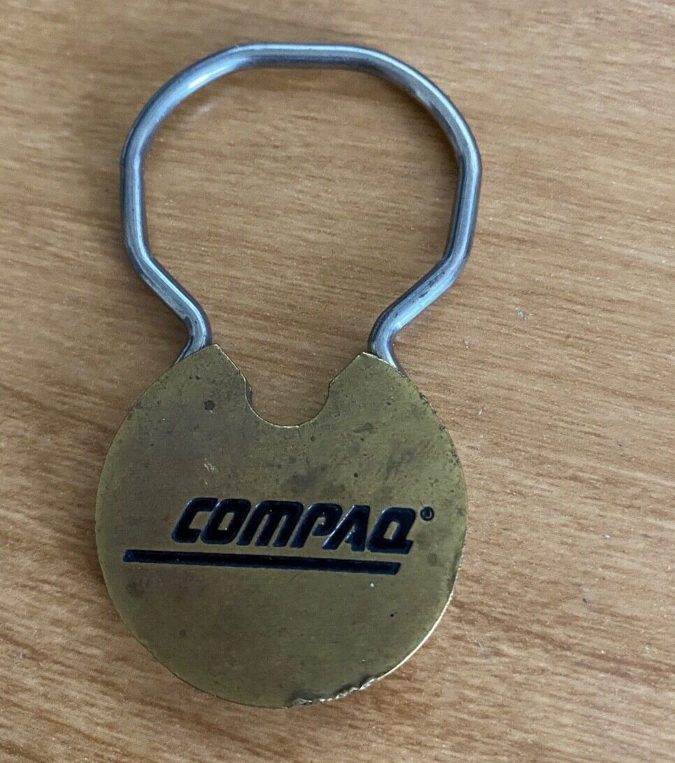 Compaq computer keychain - Vintage from the 80\'s