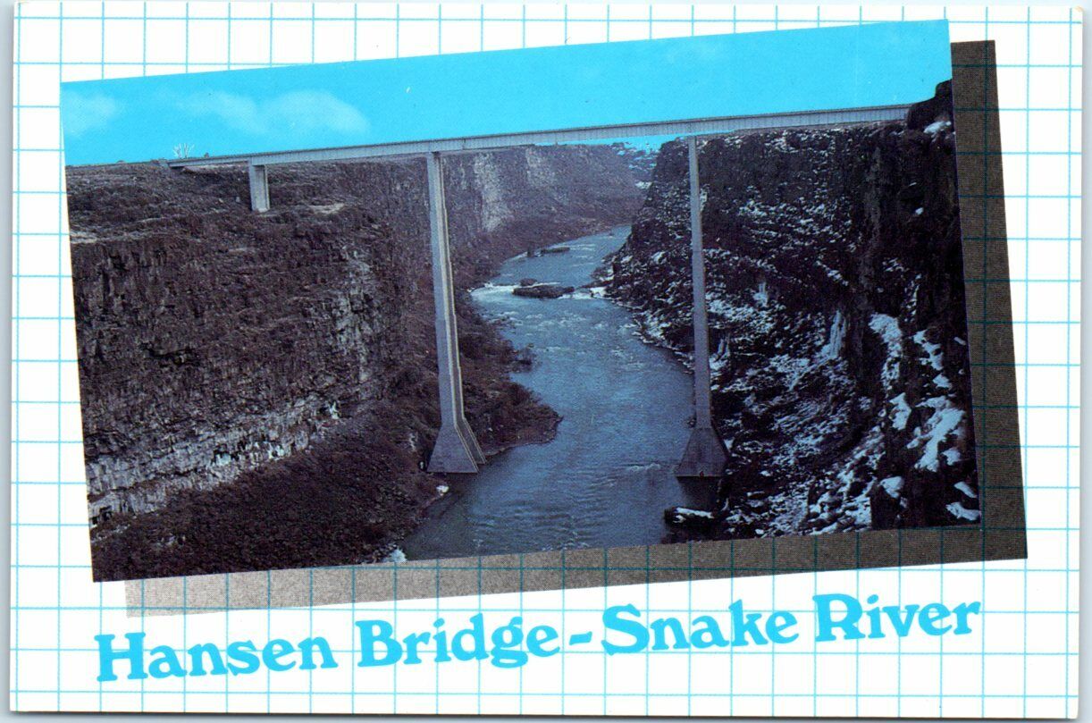 Postcard - Hansen Bridge on the Snake River - Twin Falls County, Idaho