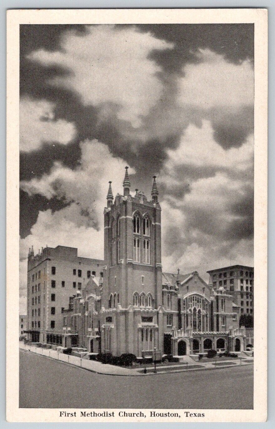Vintage Postcard~ First Methodist Church~ Houston, Texas
