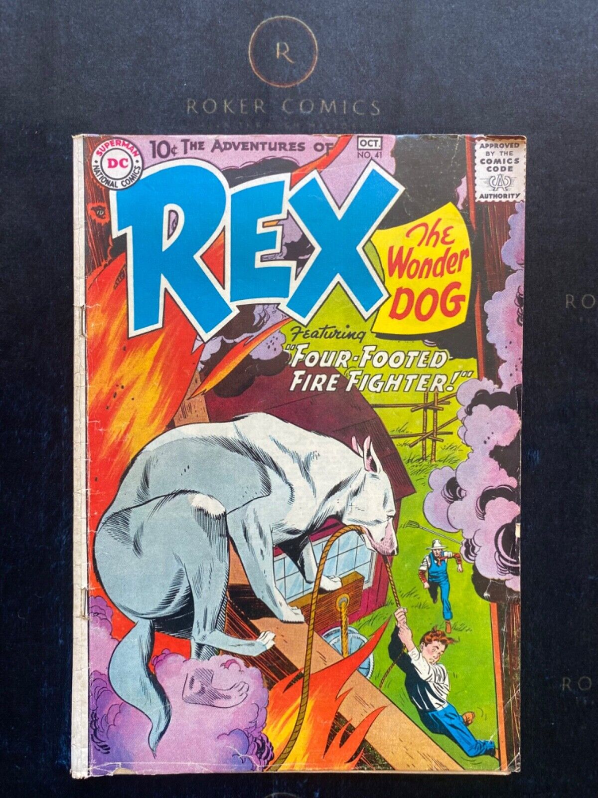 Very Rare 1958 Adventures Of Rex The Wonder Dog #41  VG+