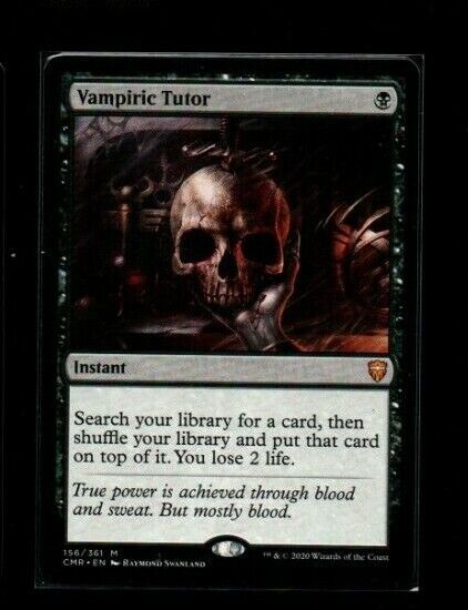 MRM ENGLISH Vampiric Tutor - Vampire Tutor NM MTG Magic CMR