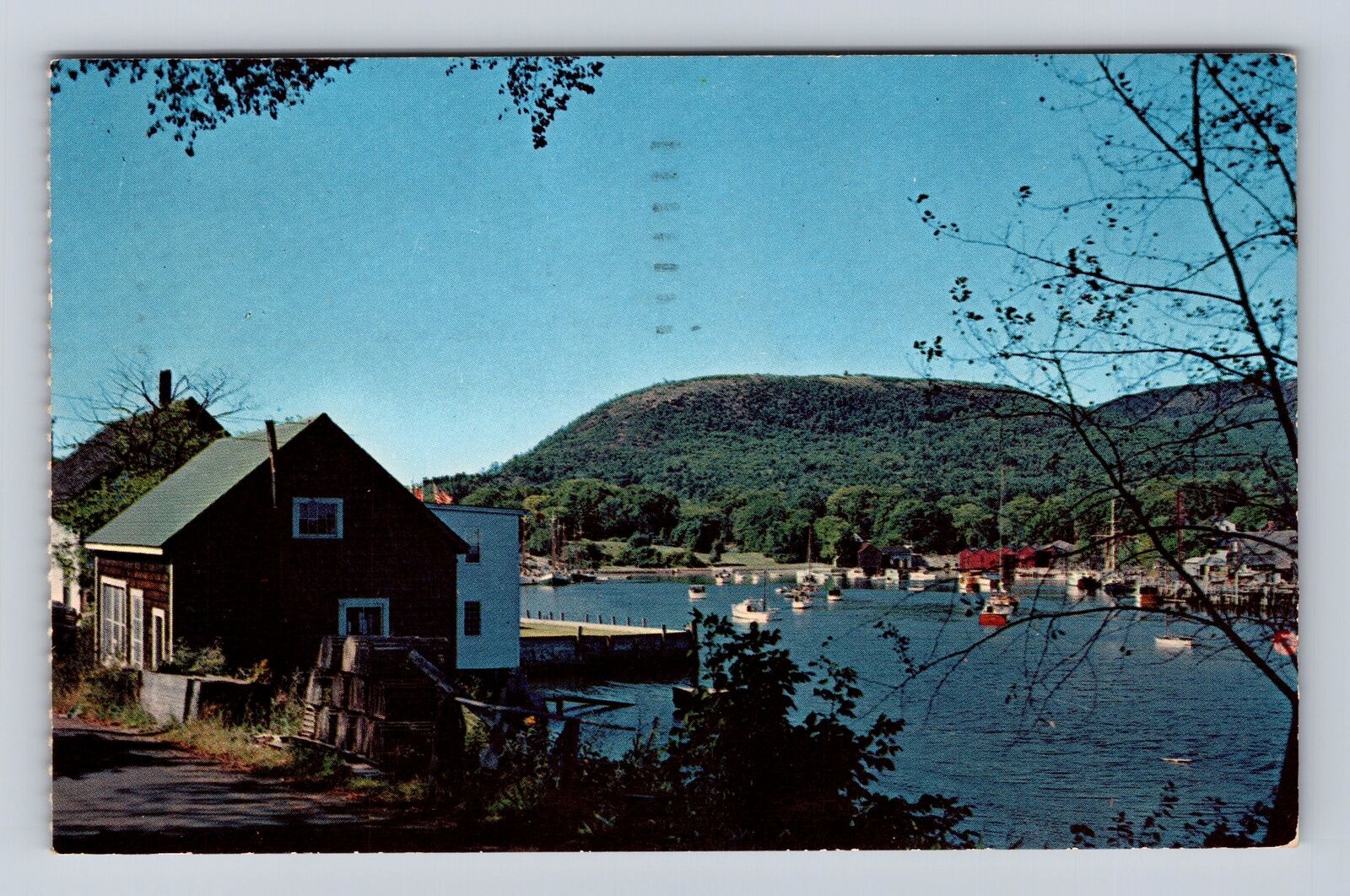 Camden ME- Maine, Windjammers, Antique, Vintage c1961 Souvenir Postcard
