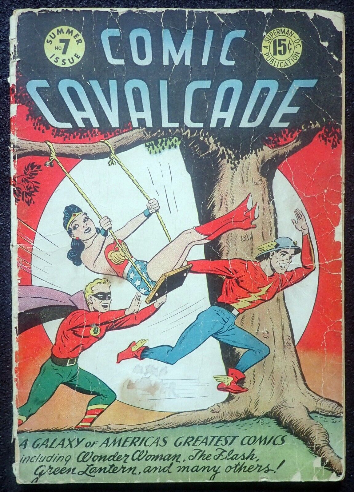 Comic Cavalcade #7 WONDER WOMAN, FLASH, GREEN LANTERN 1944 Complete