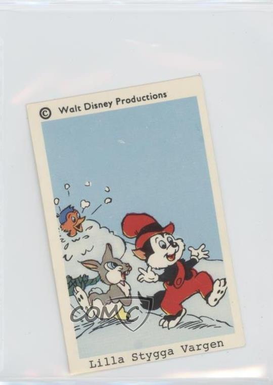1966 Dutch Gum Disney Unnumbered Copyright at Top Lil Bad Wolf f5h