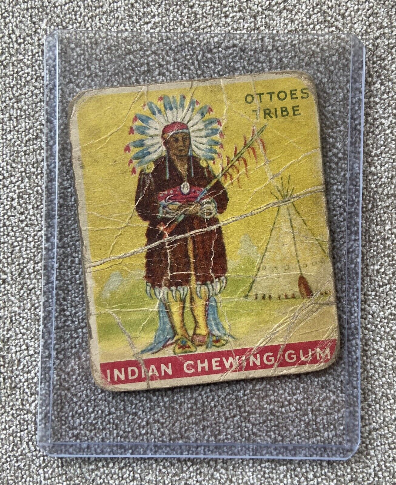 1931 Goudey Indian Gum Company Chief of the Ottoes Tribe #14