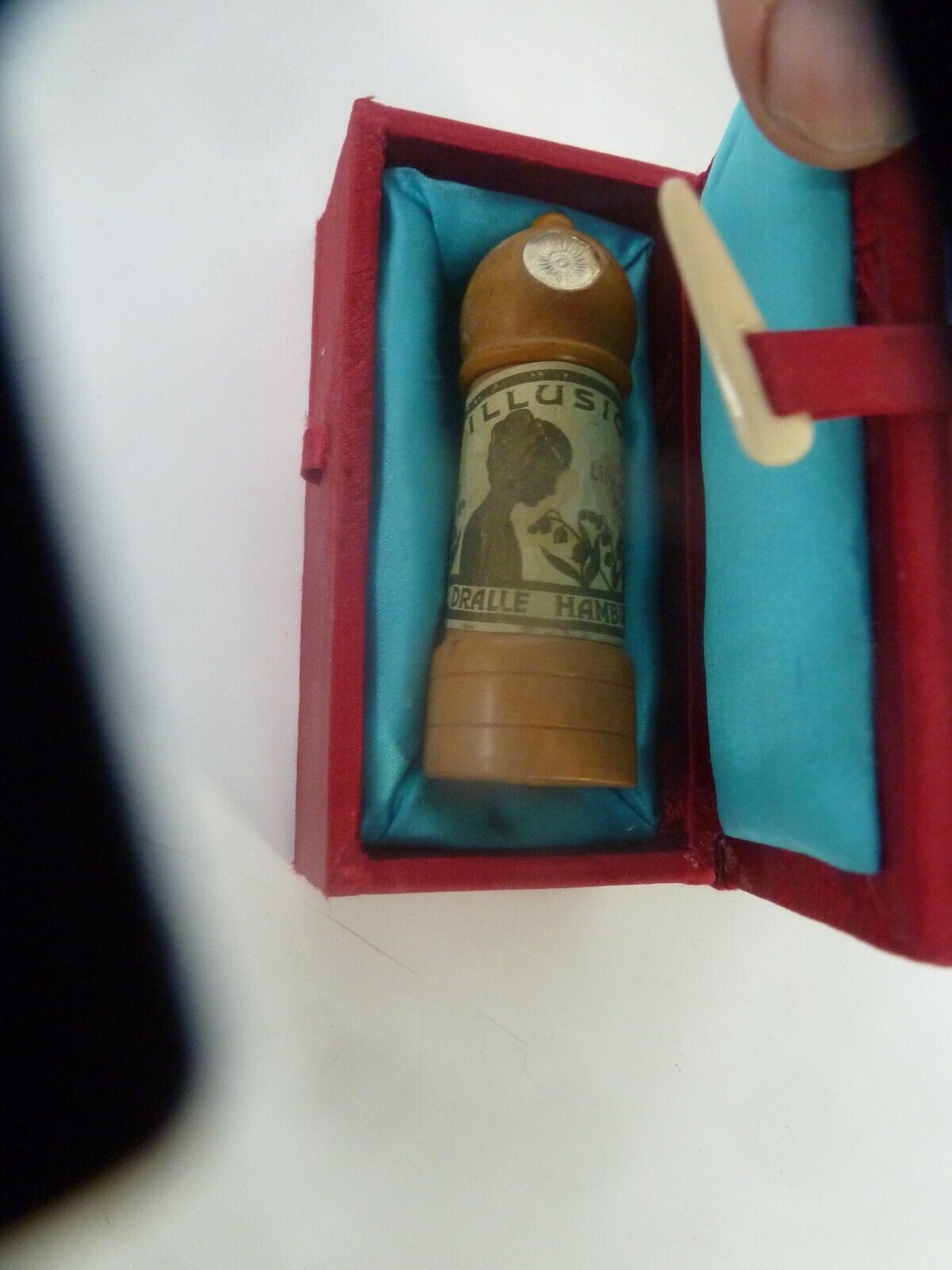  Antique - Dralle Illusion Maiglöckchen - Empty  Art Decò Perfume Bottle w Case