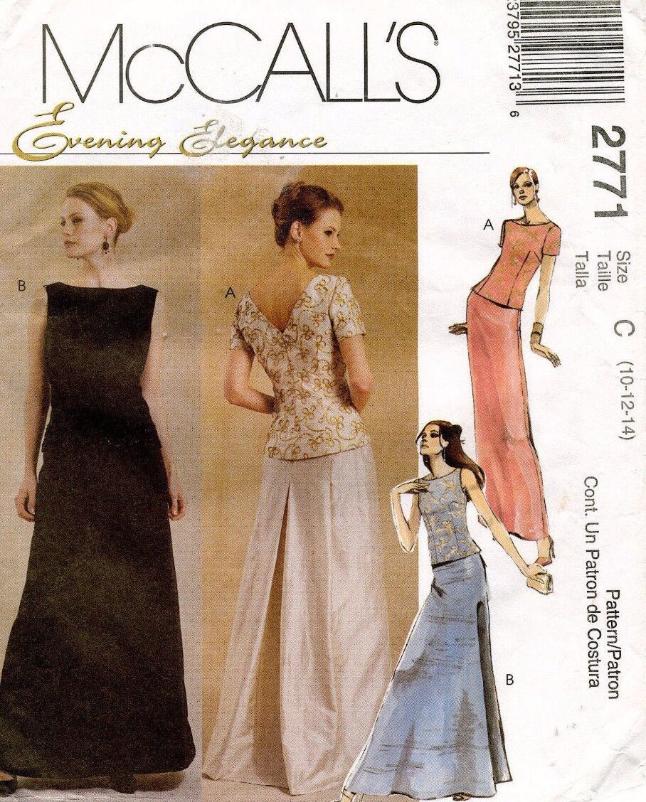 McCall\'s Misses\'  Petite Top and Skirts Pattern 2771 Size 10-14 UNCUT