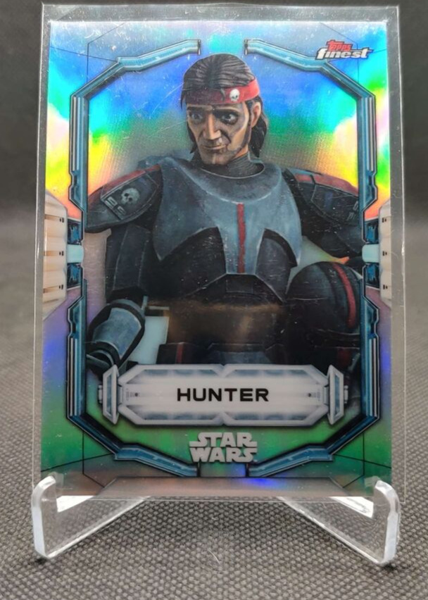 2022 Finest Star Wars Refractor #49 Hunter Bad Batch trading card