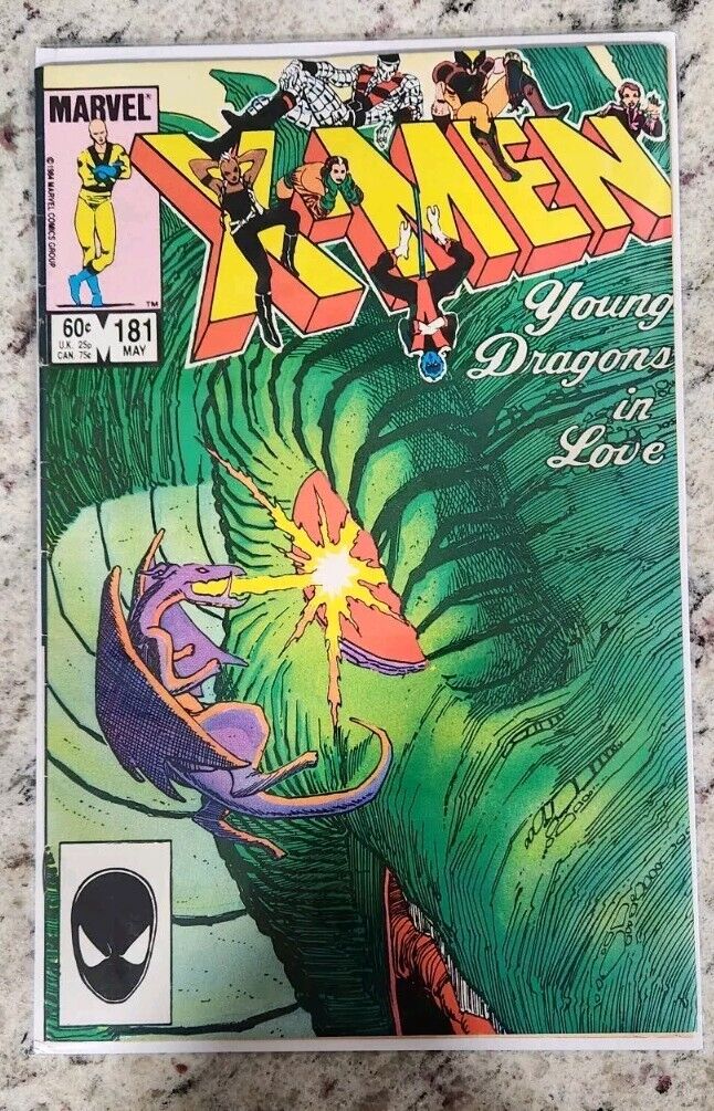 The Uncanny X-Men #181 Young Dragons In Love Marvel Comics May 1984 Very Good VG