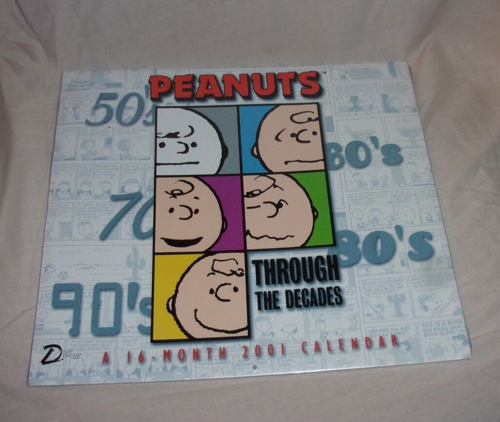 Day Dream Peanuts 2001 Calendar 16-Month New Factory Sealed