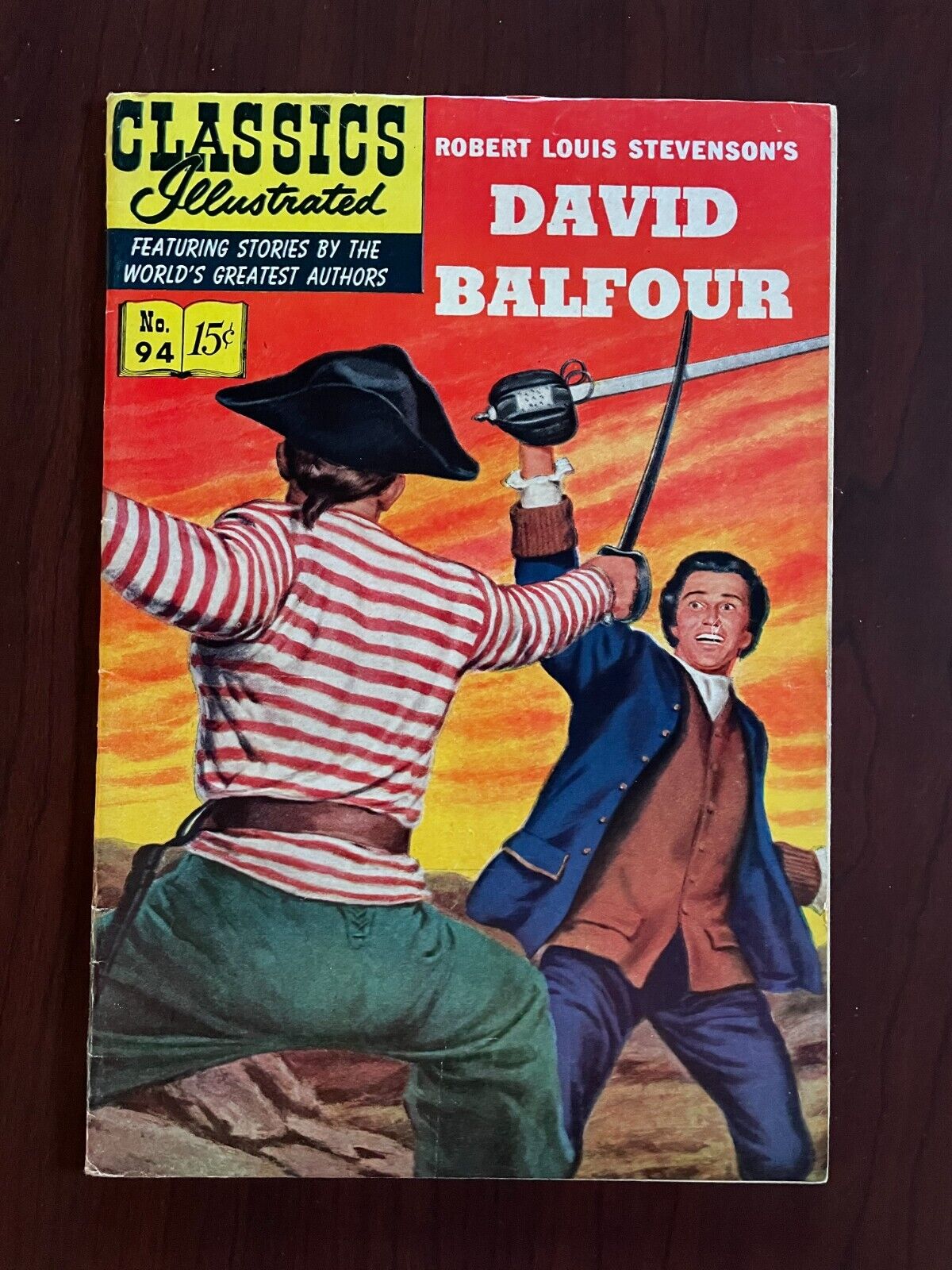 Classics Illustrated #94 (HRN 94) David Balfour Robert Louis Stevenson 5.0 VG/FN