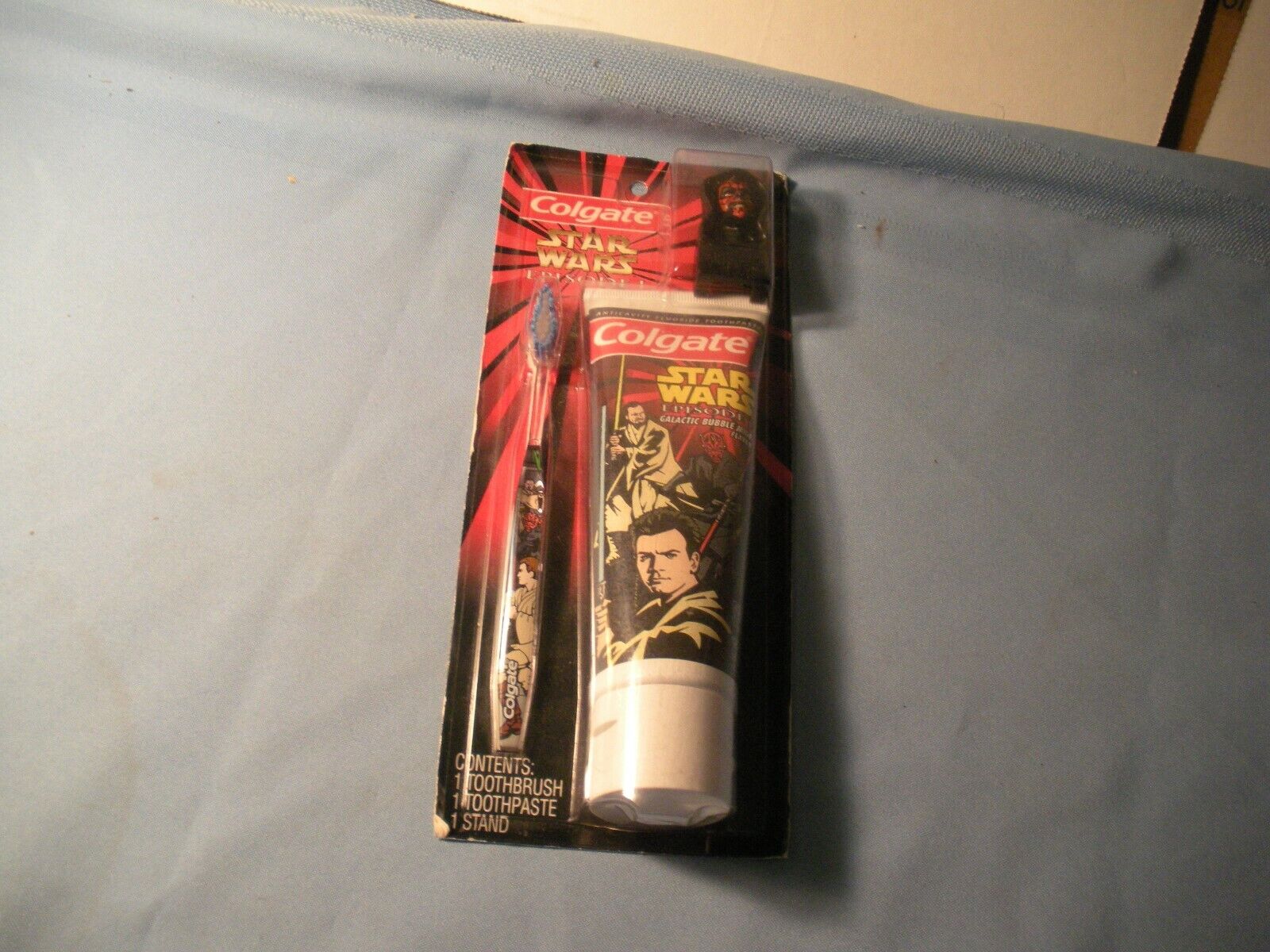 Star Wars Episode I Toothbrush Toothpaste & 1 Stand in Original Package