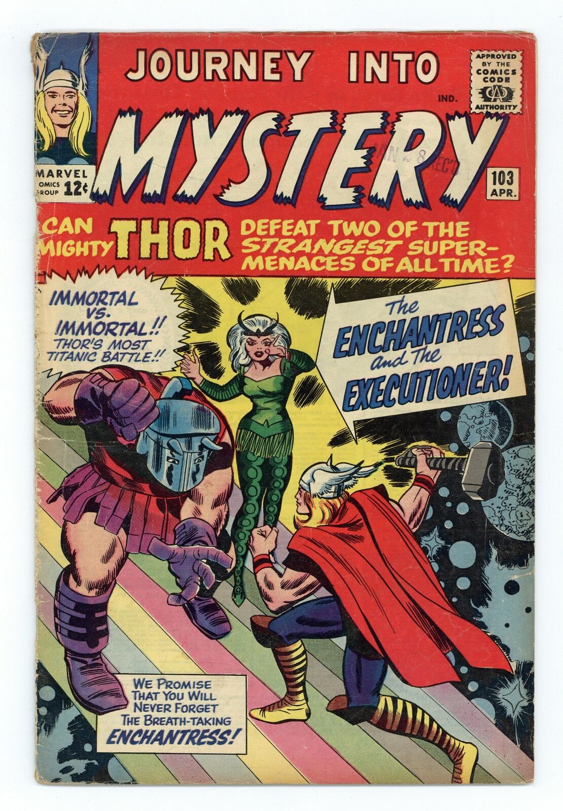 Thor Journey Into Mystery #103 GD+ 2.5 1964 1st app. Enchantress, Executioner