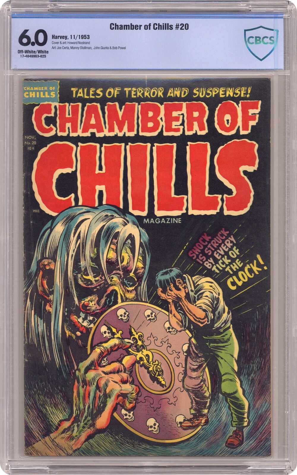Chamber of Chills #20 CBCS 6.0 1953 17-4049963-025