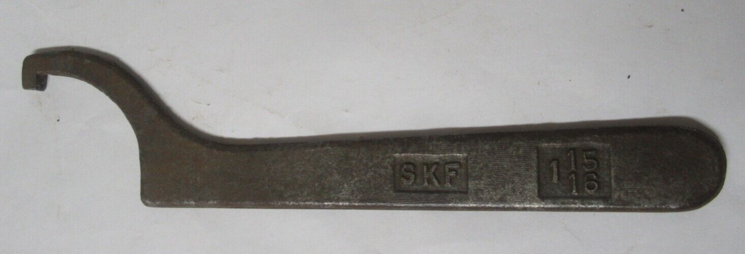 Vintage Hook Spanner Wrench marked SKF 1-15/16  used