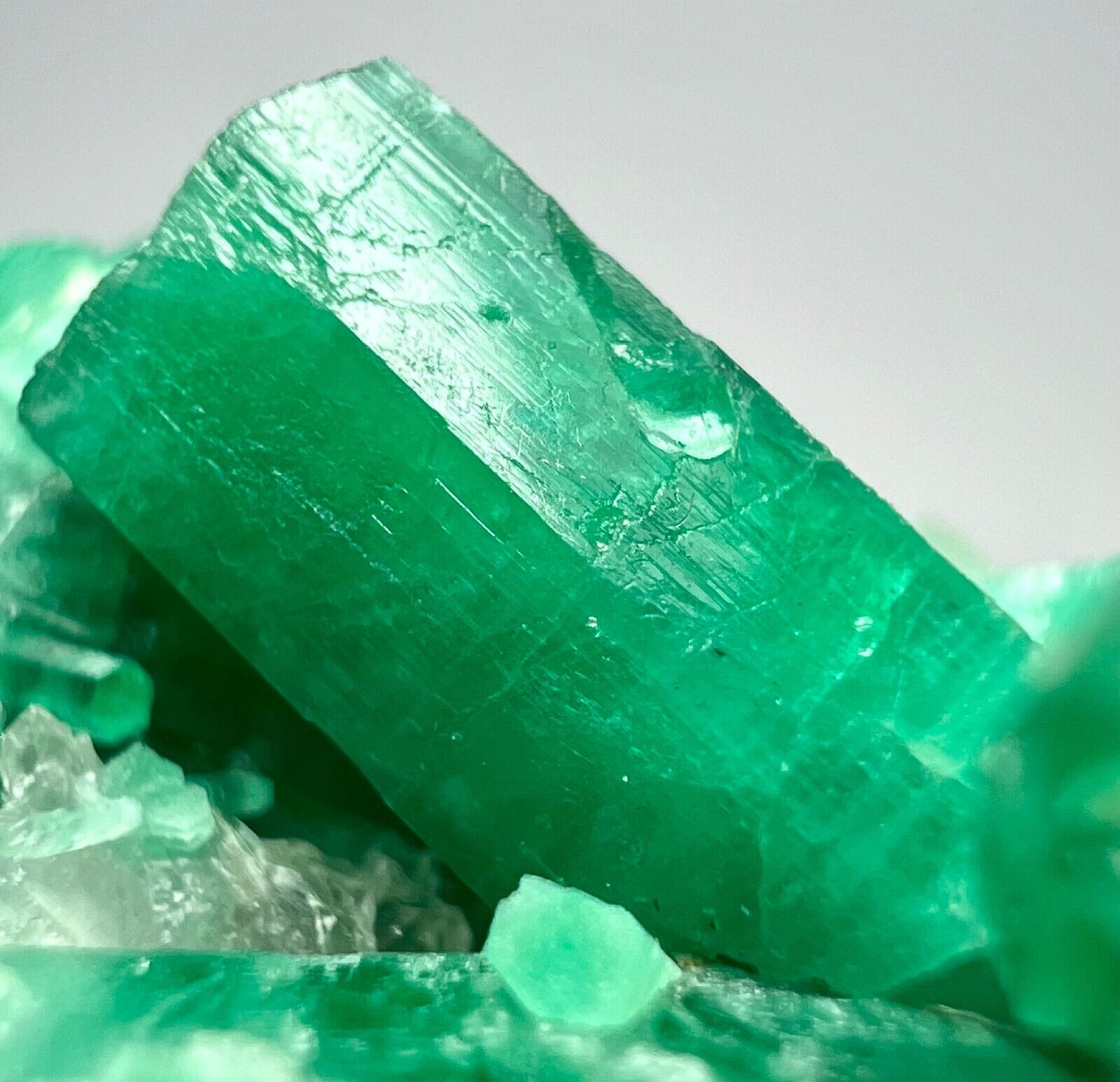 Amazing Panjshir Top Green Emerald Crystals Bunch With Matrix @AFG. 165 Carats