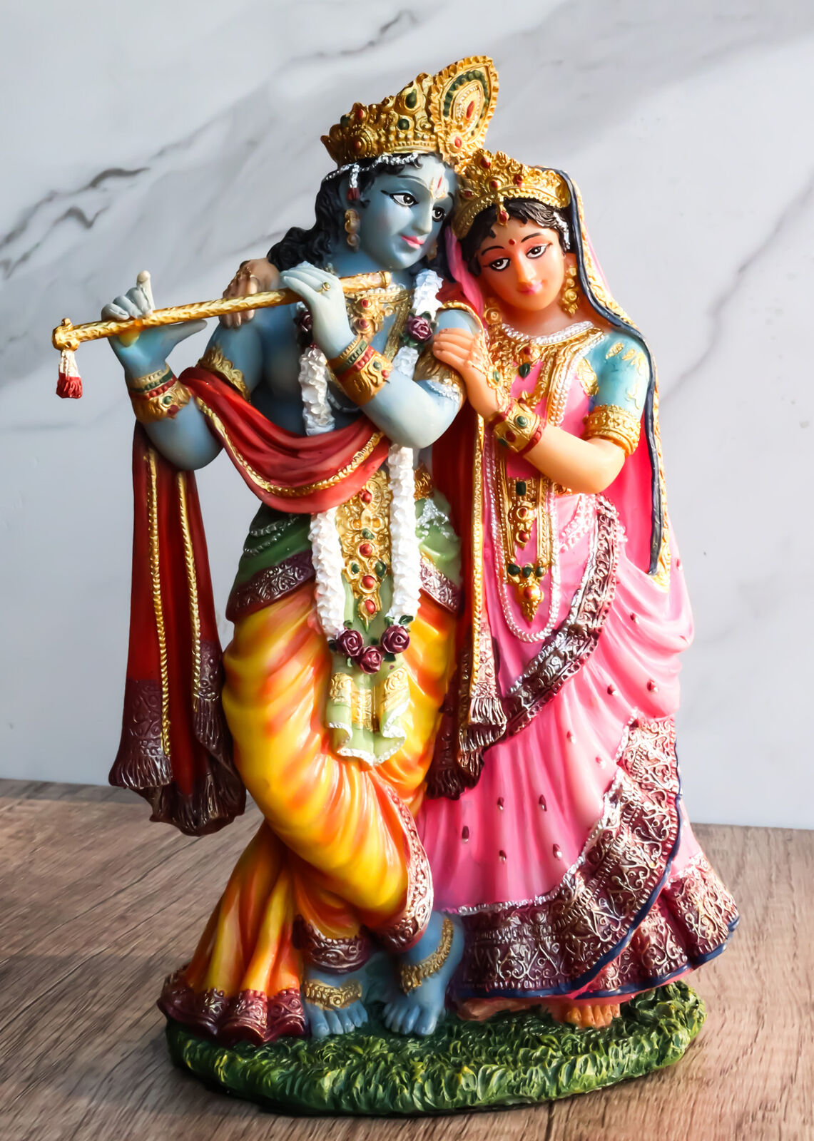 Vedic Radha And Krishna Statue Avatar Of Vishnu Shakti God\'s Divine Love 8\
