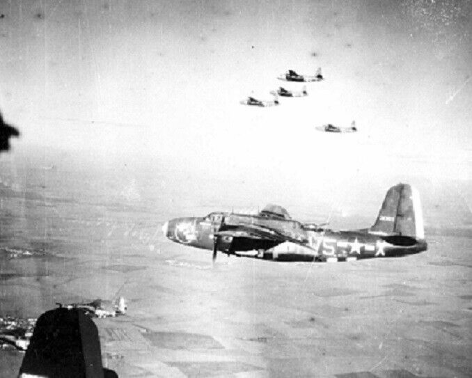 Formation of USAF Douglas A-20 Havoc Medium Bombers 8x10 WWII Photo 968