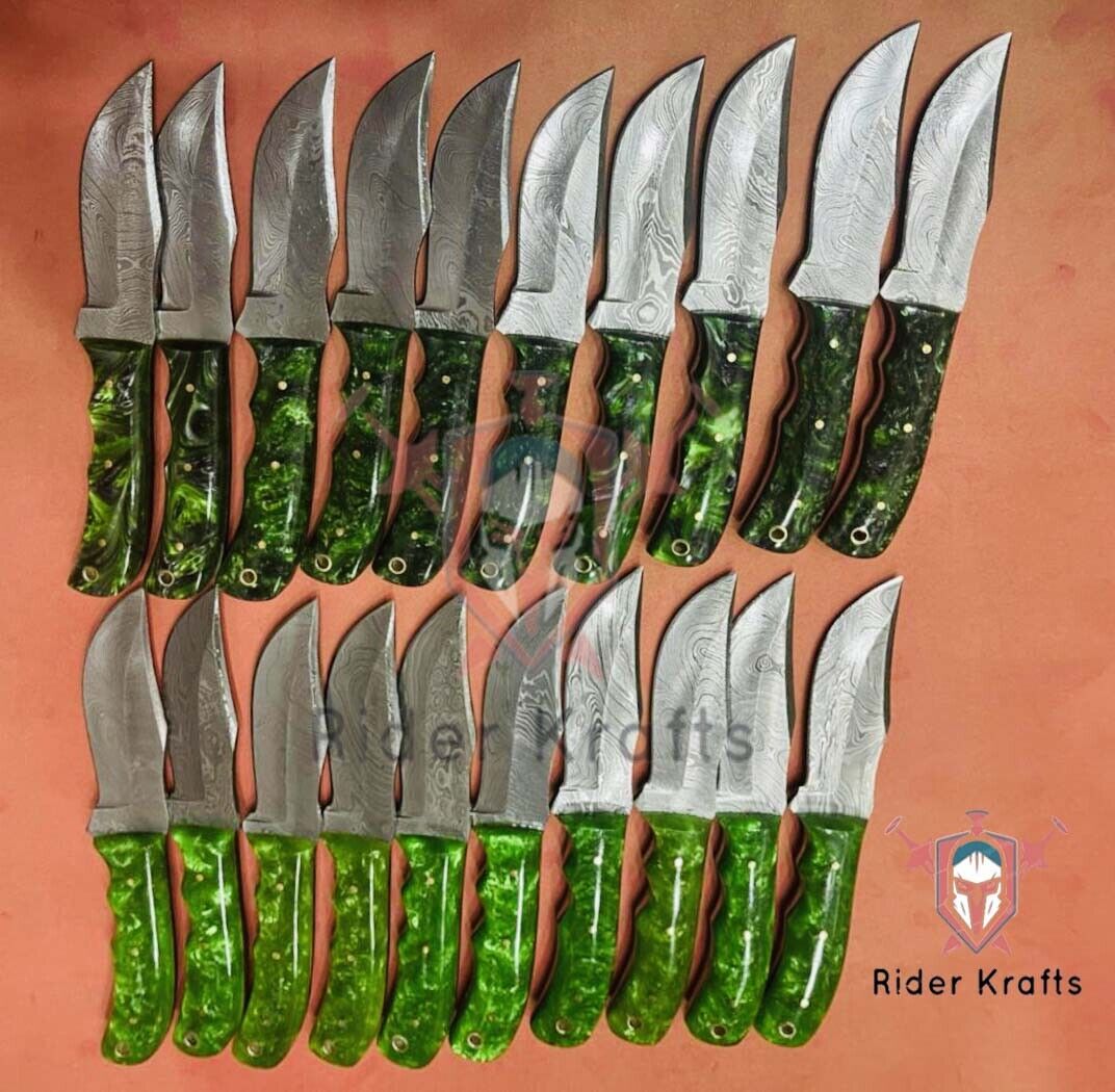 Lot of Twenty/20 Handmade Skinner/skinning Hunting Damascus Knives Skinner knife