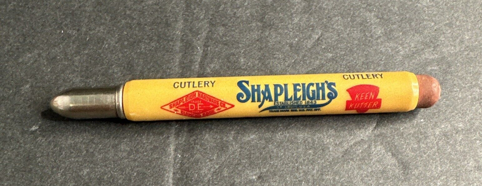 Vintage Shapleigh\'s Hardware Keen Kutter Advertising Bullet Pencil