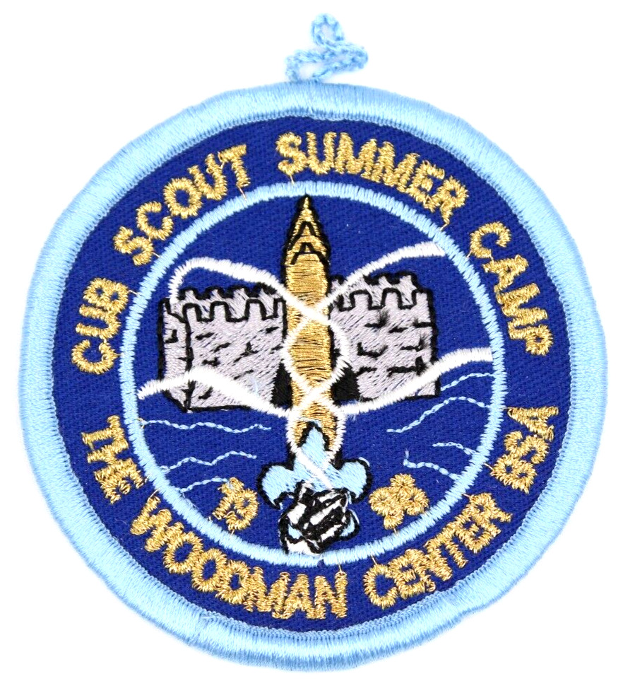 1998 Cub Scout Summer Camp Woodman Center Patch Four Lakes Council Wisconsin BSA