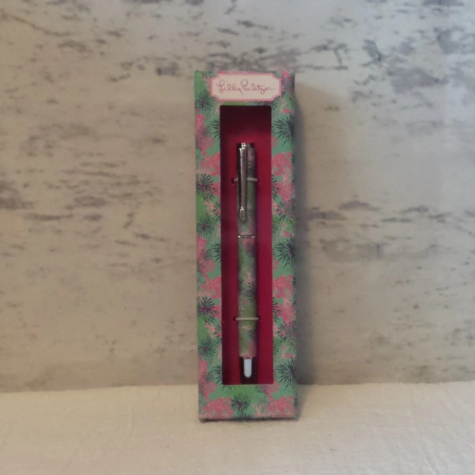 Lilly Pulitzer Ball Point Pen Dirty Shirley Original Box
