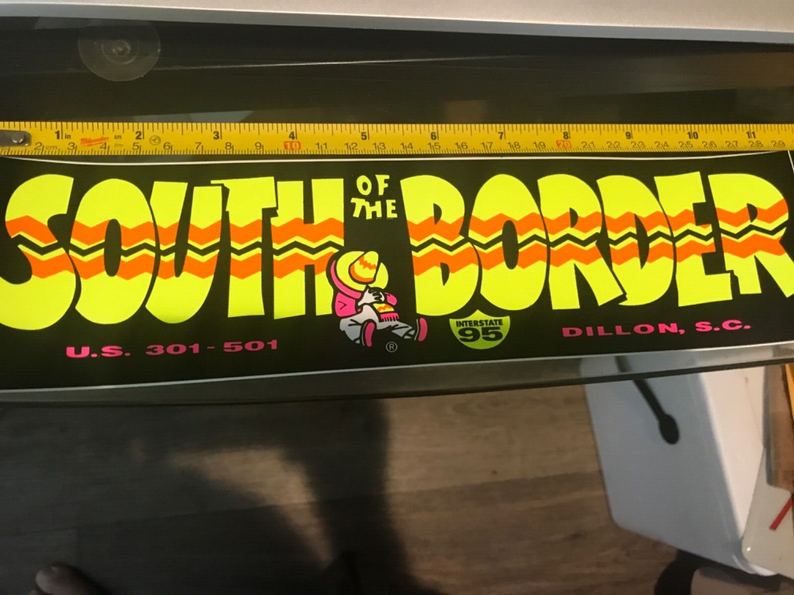 South Of The Border Bumper Sticker/Decal - LARGE SIZE 11.5\
