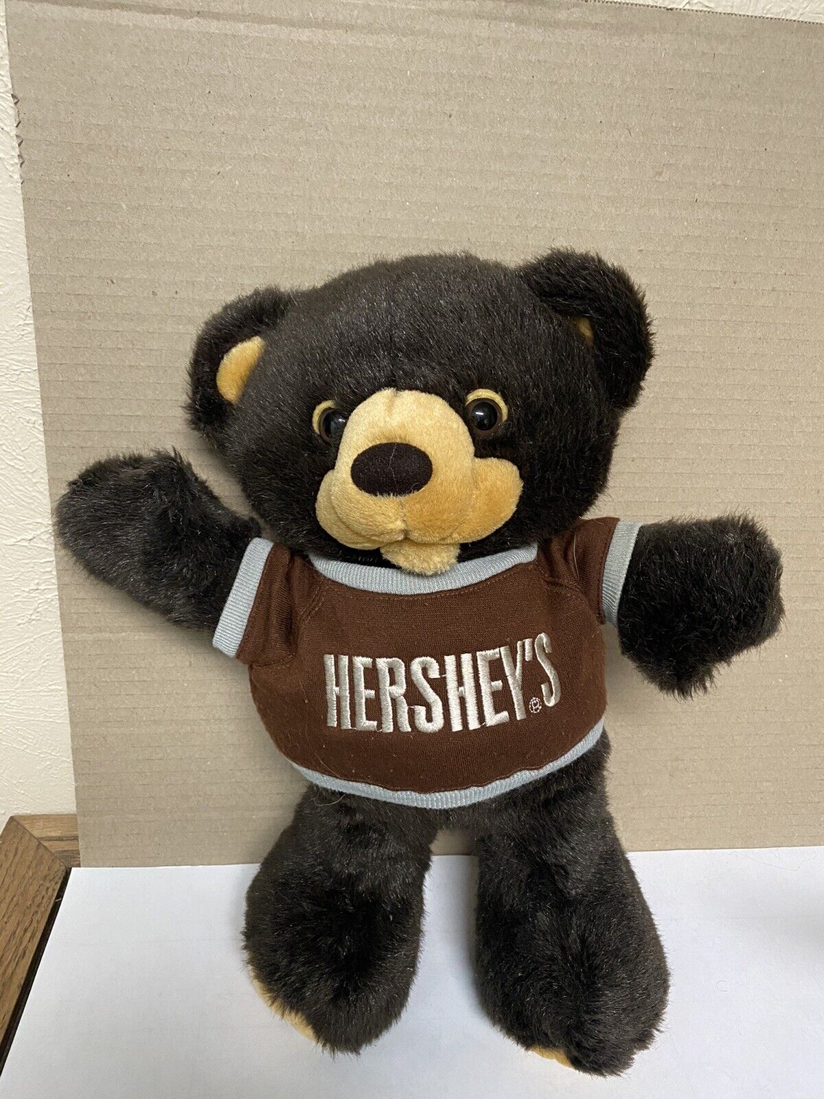 Rare 1987 Hershey’s Chocolate Plush Brown Teddy Bear 15” 