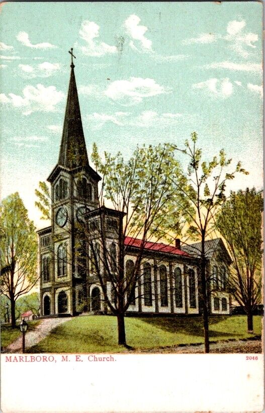 Postcard Marlboro Methodist Episcopal Church Marlboro NY New York          G-377