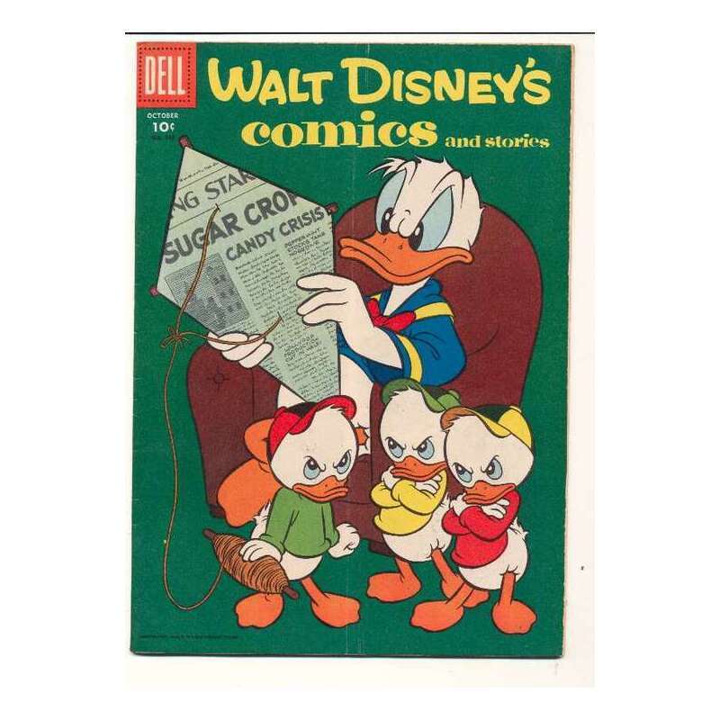 Walt Disney's Comics and Stories #193 in VF minus condition. Dell comics [a^