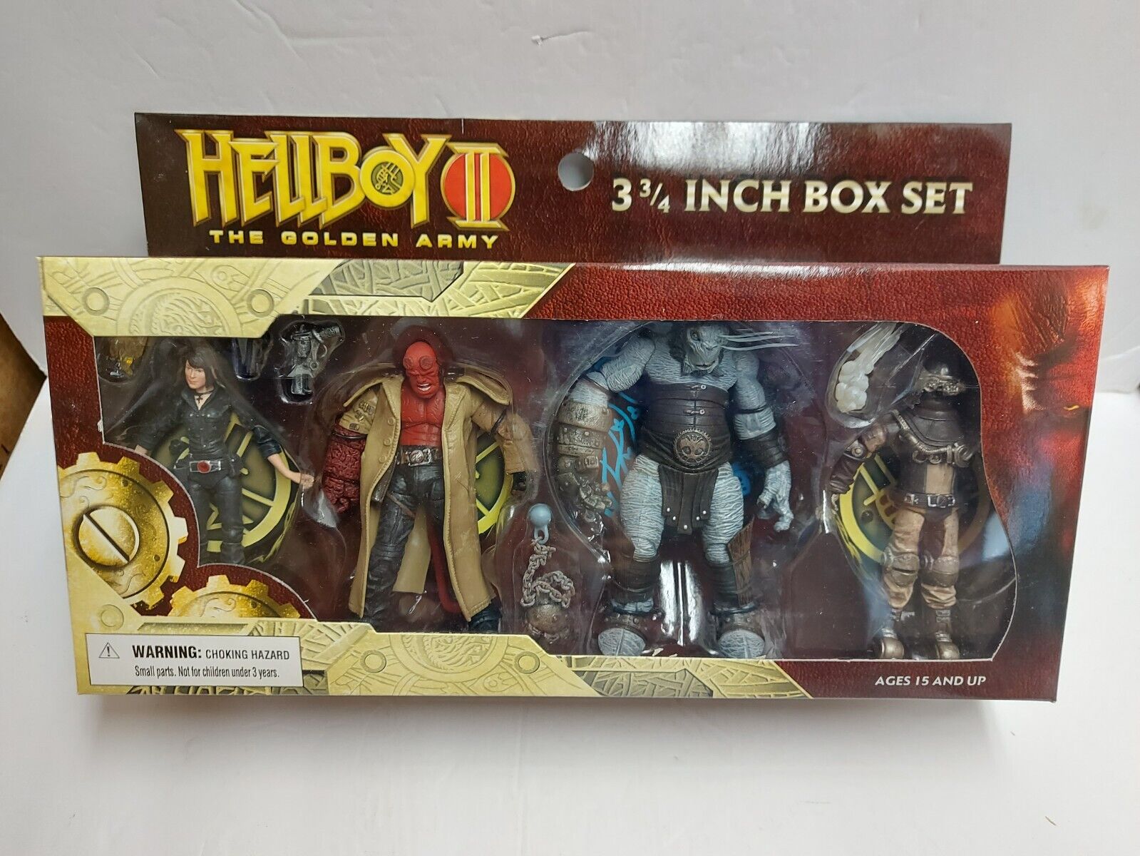 2008 Hellboy 2 The Golden Army Box Set 3 3/4 Figures 4 Pack - New Sealed
