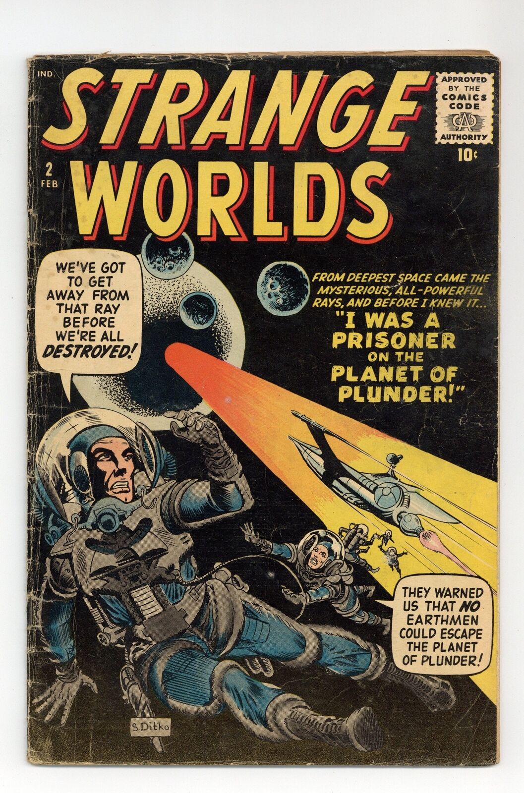 Strange Worlds #2 GD+ 2.5 1959