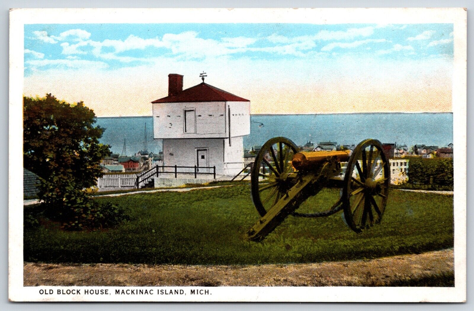 Postcard Old Block House, Mackinac Island, Michigan Unposted