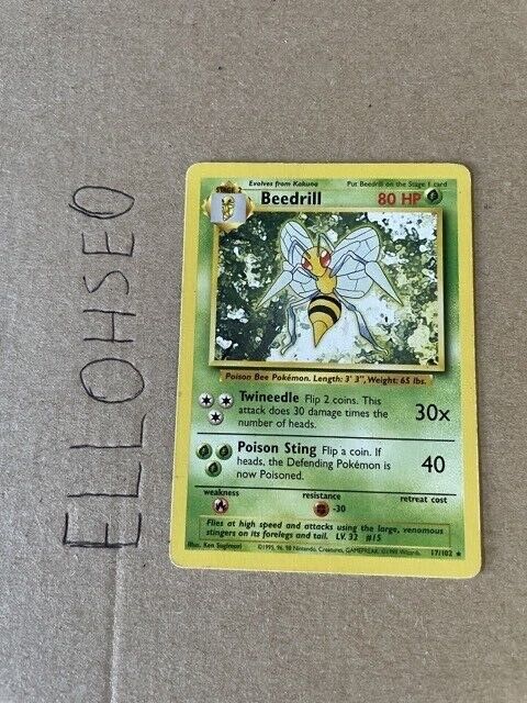 WOTC BASE SET Pokemon Card Bundle - Choose card - Holo Rare Uncommon Common