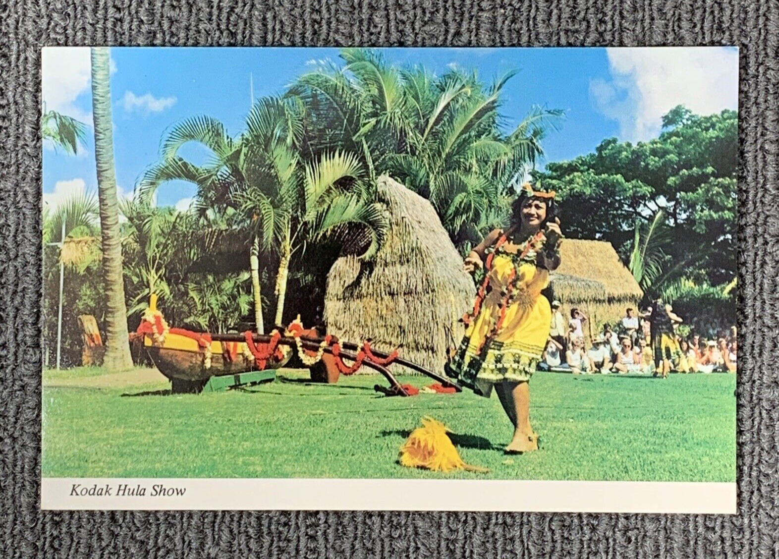 The Rhythmic and Graceful Hula Dancers at the Kodak Hula Show Postcard Unposted