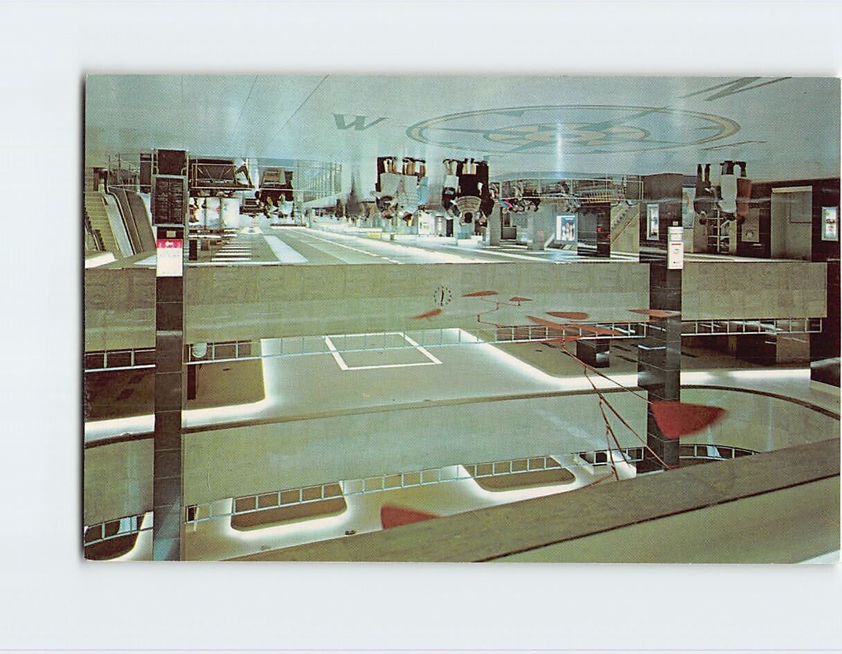 Postcard Greater Pittsburgh Airport Inside View Pennsylvania USA North America